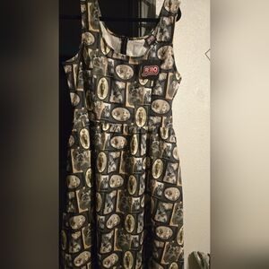 Retrolicious Monochrome Patterned Dress